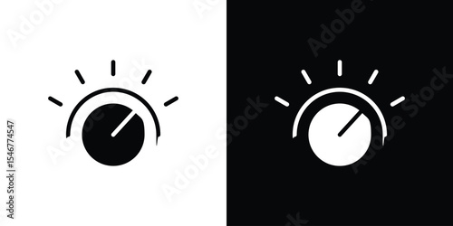 Dimmer icon of a flat style vector