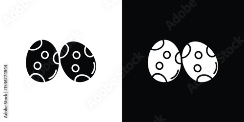 Dinosaur egg icon of a flat style vector