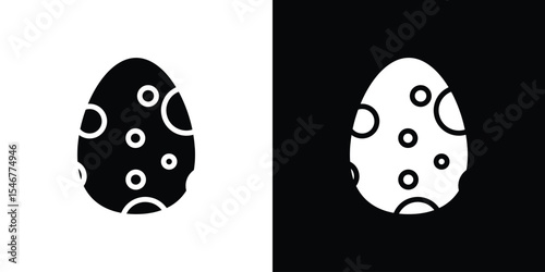 Dinosaur egg icon of a flat style vector