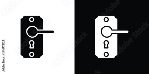 Doorknob icon of a flat style vector
