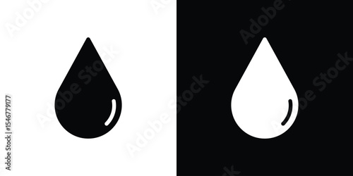 Drop icon of a flat style vector