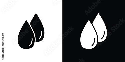Drop icon of a flat style vector