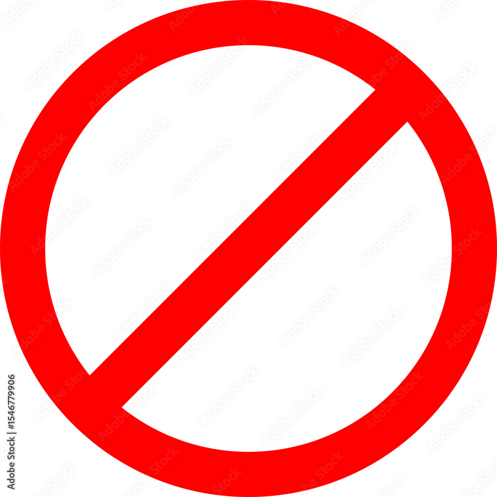 señal prohibida