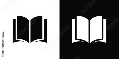 E-book icon of a flat style vector
