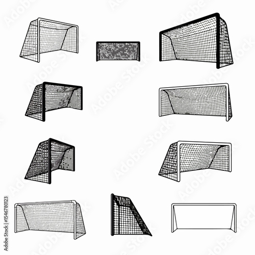 Soccer goals for sport games equipment