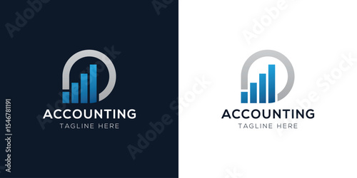 Accounting Logo Design Templates Set | Finance, Tax, Business, and Audit Icon Concepts