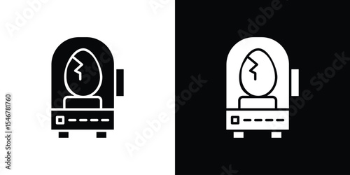 Egg incubator icon of a flat style vector