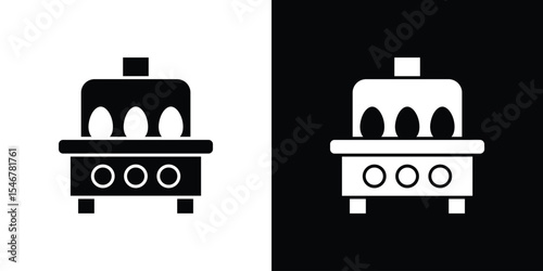 Egg incubator icon of a flat style vector