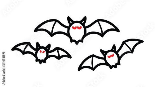 Spooky Bat Silhouettes: Versatile Halloween Graphics Collection