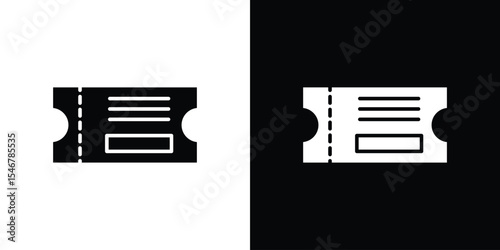 Eticket icon of a flat style vector