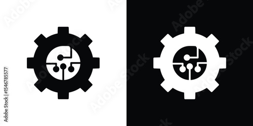 ETL icon of a flat style vector