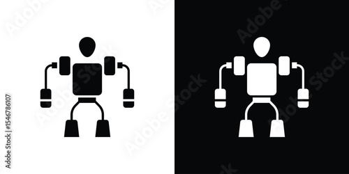 Exoskeleton icon of a flat style vector