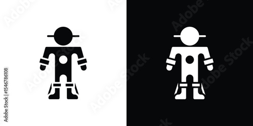 Exoskeleton icon of a flat style vector