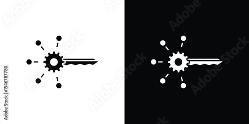 Factor icon of a flat style vector