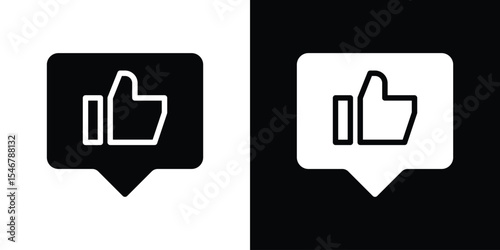 Feedback icon of a flat style vector