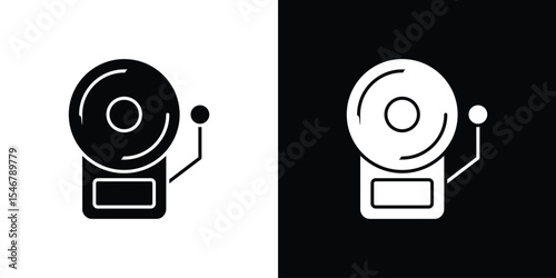 Fire alarm icon of a flat style vector