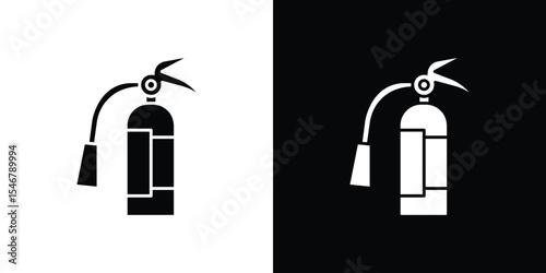 Fire extinguisher icon of a flat style vector