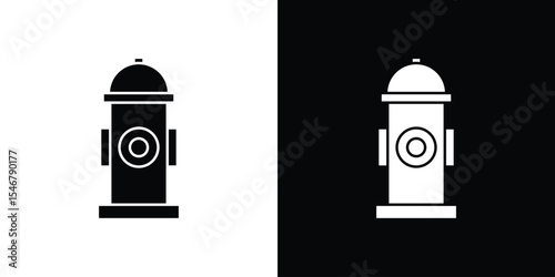 Fire hydrant icon of a flat style vector