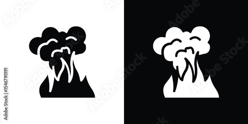 Fire smoke icon of a flat style vector