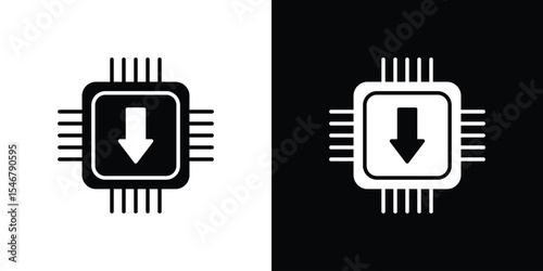Firmware icon of a flat style vector