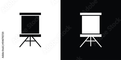 Flip chart icon of a flat style vector