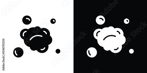 Foam icon of a flat style vector