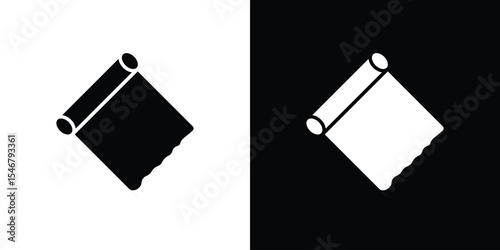 Foil icon of a flat style vector