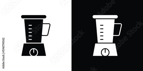 Food processor icon of a flat style vector