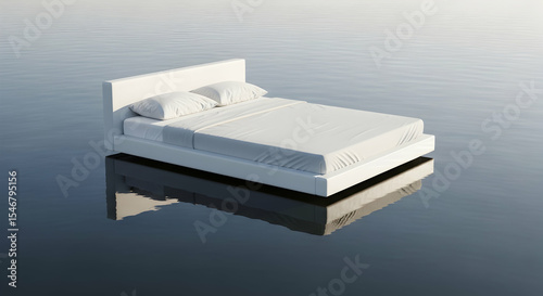Serene Waters A Floating Bed Creates a Calm and Surreal Escape