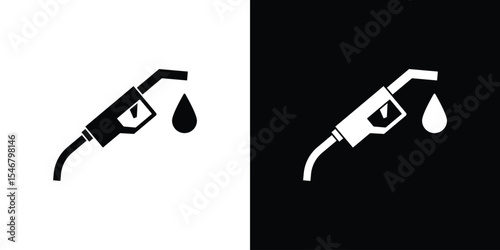 Fuel icon of a flat style vector