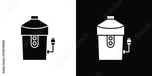 Garbage disposal icon of a flat style vector