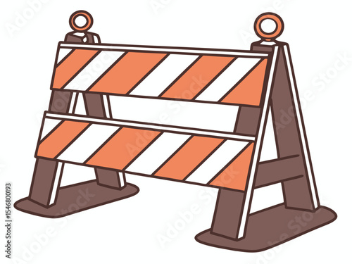 Cartoon construction worker silhouette isolated on white background