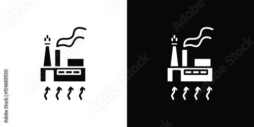 Geothermal Energy icon of a flat style vector