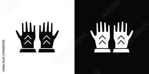 Gloves icon of a flat style vector