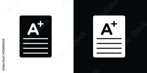Grades icon of a flat style vector