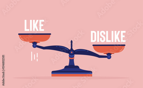 Equality of traits, scales with signs of likes and dislikes that show the same weight for considering feelings
