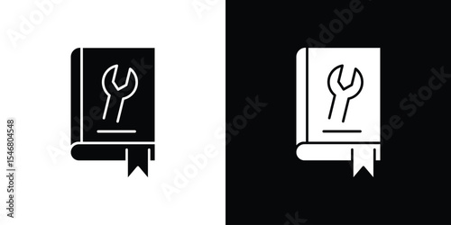 Guide icon of a flat style vector