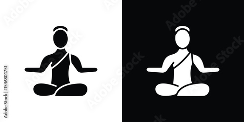 Guru icon of a flat style vector