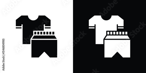 Gym clothes icon of a flat style vector