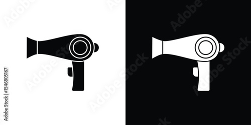 Hair dryer icon of a flat style vector