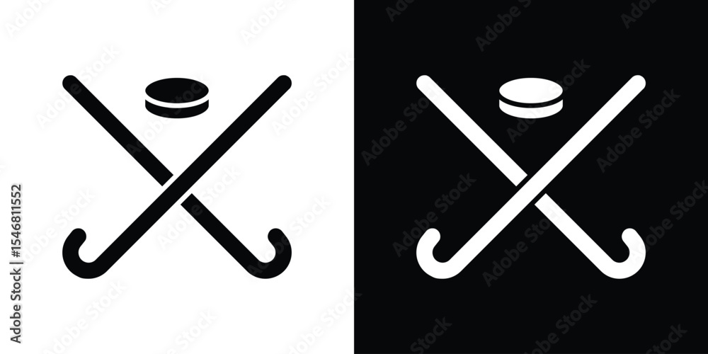 Ταπετσαρία Hockey sticks icon of a flat style vector