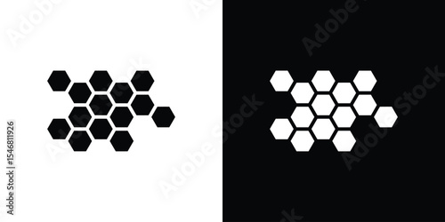 Honeycomb icon of a flat style vector