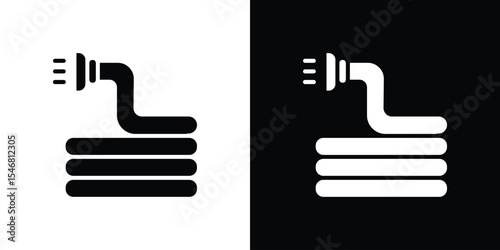 Hose icon of a flat style vector