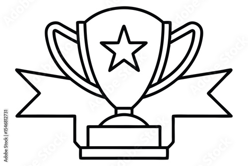 Represents achievement, victory, or a top award in competitions or recognition events. 