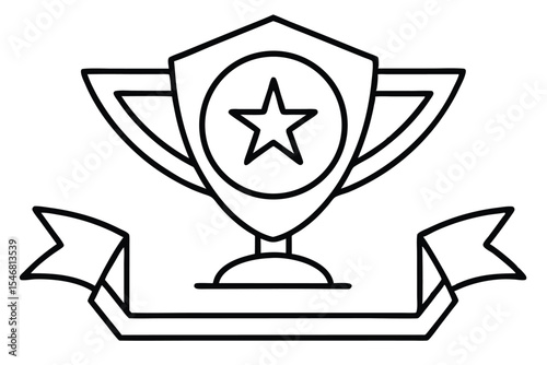 Represents achievement, victory, or a top award in competitions or recognition events. 