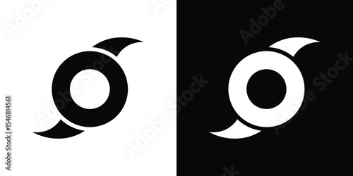 Hurricane icon of a flat style vector