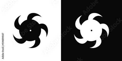 Hurricane icon of a flat style vector