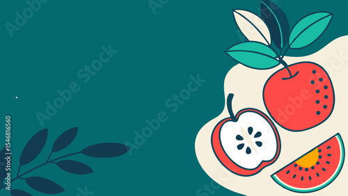 a modern illustration of garden produce vector illustration of an abstract background