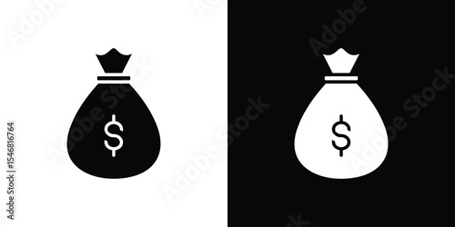 Income icon of a flat style vector