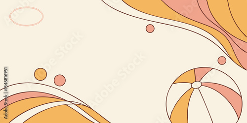 abstract flowing organic shapes background with warm orange yellow pink gradients and minimalist design elements